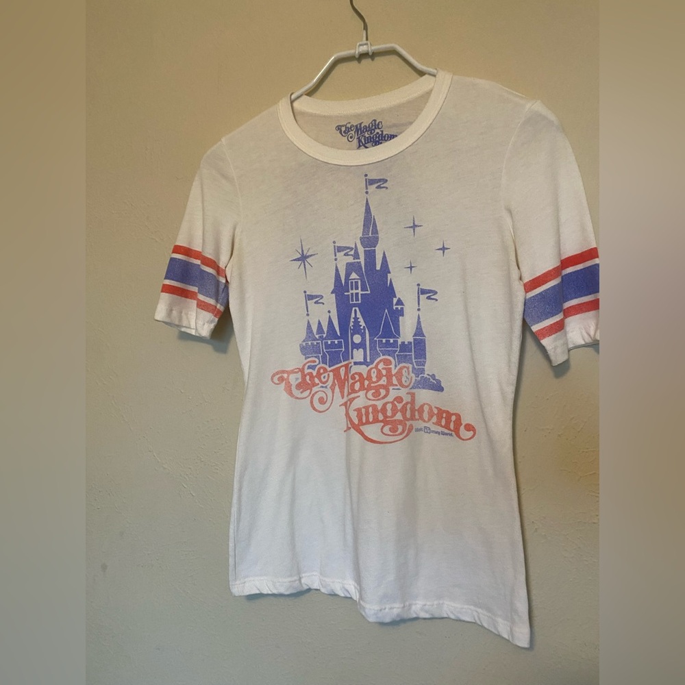 Disney Magic Kingdom 1971 Collection Tee in White and Blue Women’s Cut